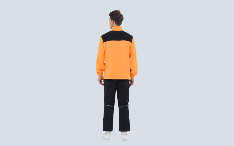 Stand-up Collar Antistatic Polar Fleece Jacket