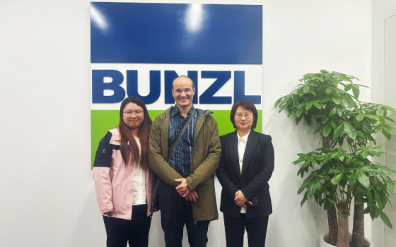 CJTI-Geschäftsteam besucht die Firma BUNZL