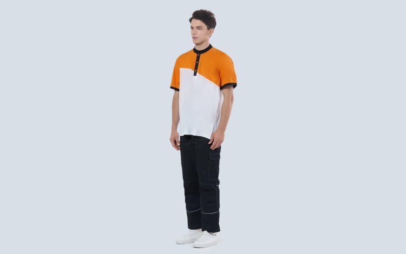 Kurzärmliges Poloshirt aus PIQUE-Stoff