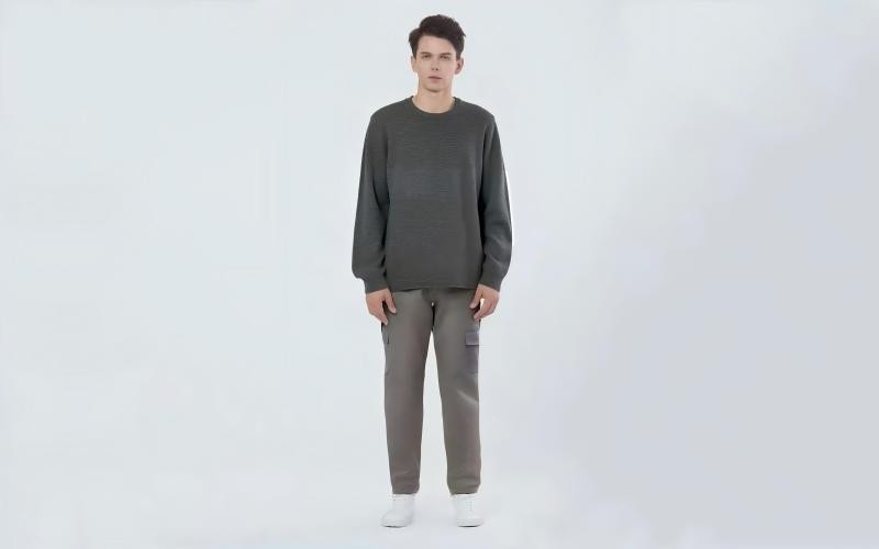 Schnittfestes Rundhals-Sweatshirt mit UHMWPE für die Arbeitssicherheit