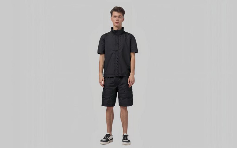 Zertifiziertes Schnittschutz-Arbeitskleidungsset mit kurzen Ärmeln