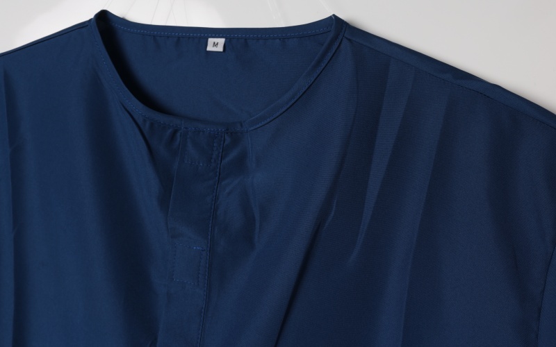 静電気防止ポリエステルポンジーヘンリーTシャツ