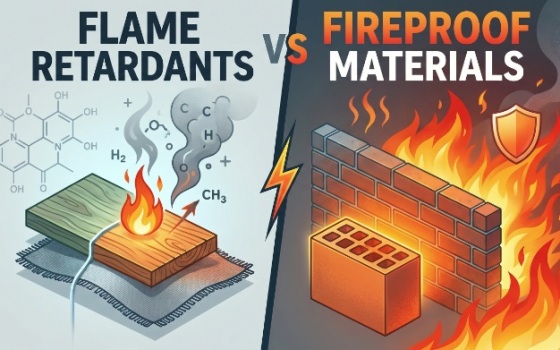 Flammschutzmittel vs. feuerfeste Materialien: Wirksamkeit, Unterschiede und Vergleich der Brandverhütung
