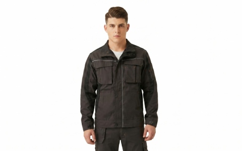 Veste de travail robuste en sergé à poches multiples