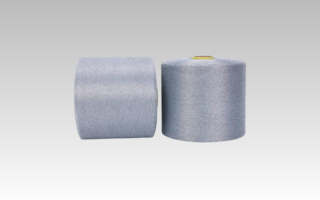 Hilo de red conductora de nailon negro entrelazado DTY blanco 75D 20D