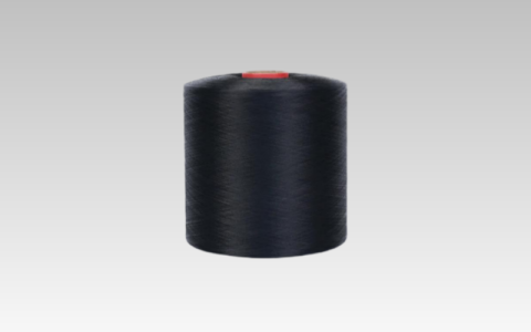 Filamento de poliéster/carbono 75D/24F com 300 torções