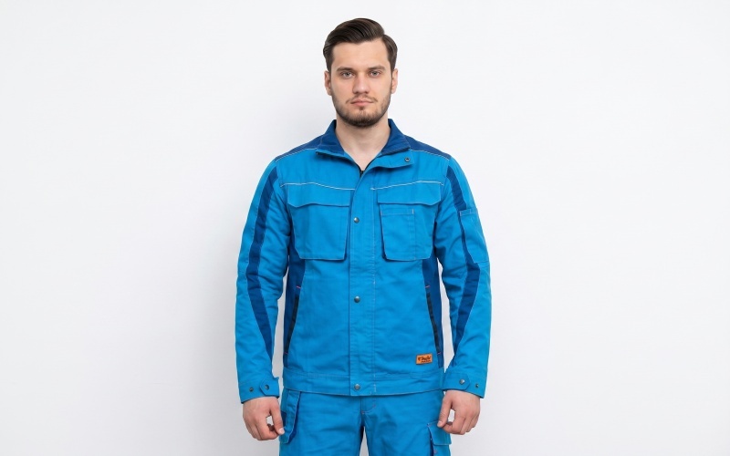 Veste de travail industrielle résistante pour homme, uniforme