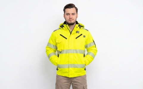 Parka thermique coupe-vent d'hiver pour l'extérieur, vêtements de sécurité industriels