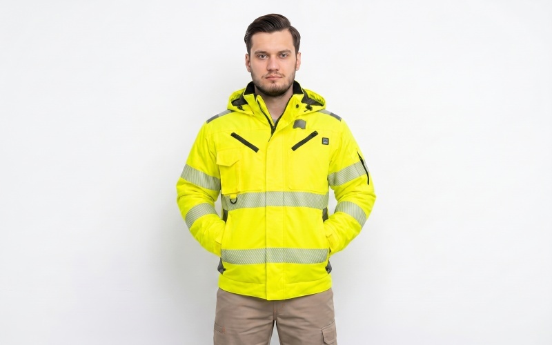 Parka thermique coupe-vent d'hiver pour l'extérieur, vêtements de sécurité industriels
