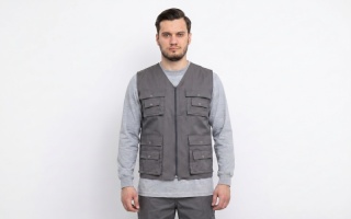 Oxford Water-Repellent Acrylic-Coated 180GSM Polyester Work Vest