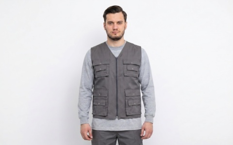 Oxford Water-Repellent Acrylic-Coated 180GSM Polyester Work Vest