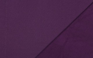Polaire extensible en coton biologique couleur aubergine