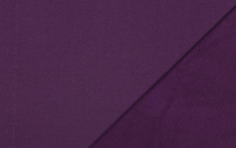 Eggplant Organic Cotton Stretch Fleece