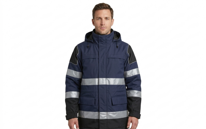Jaqueta parka impermeável com isolamento 3M Thinsulate e revestimento em PU