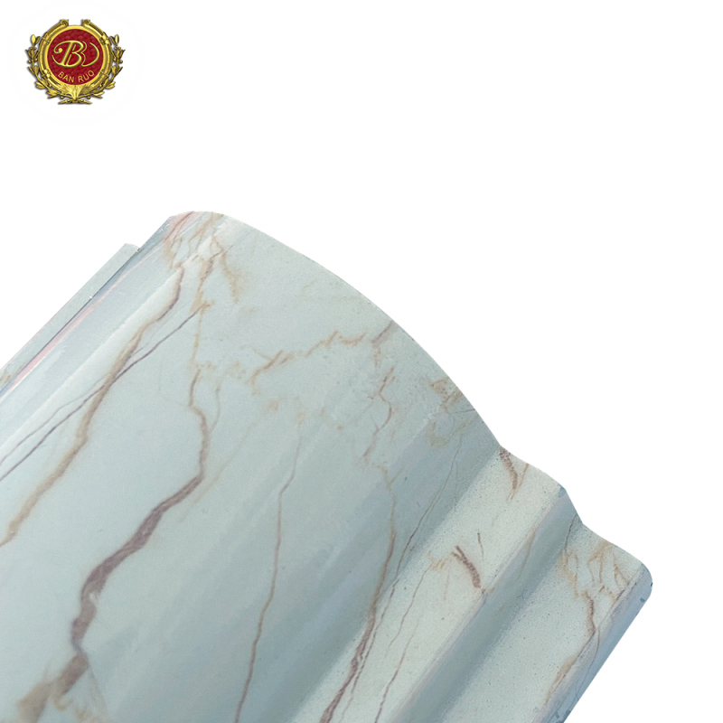 Елегантни корнизи от PS корнизи с мраморни шарки