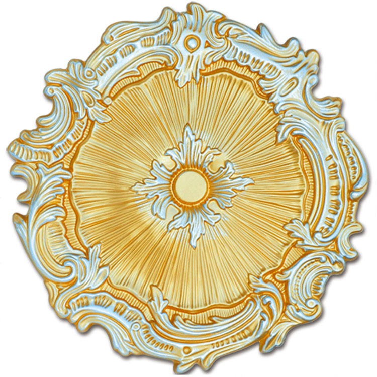 Medaglione rosone per pannello da soffitto in poliuretano