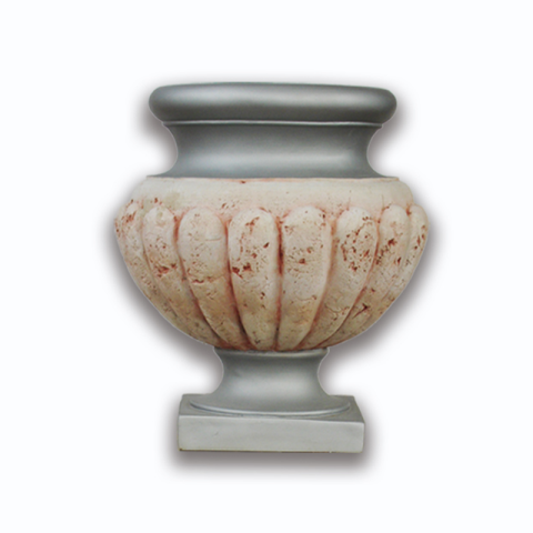 Vaso de flores de fibra de vidro antigo Elegance