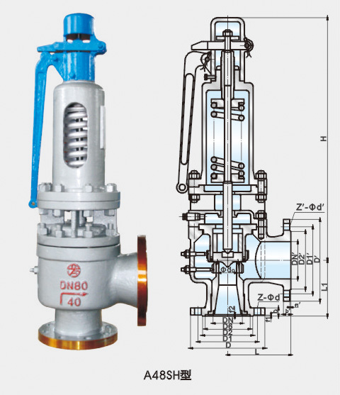 Flush A49Y-100V high temperature and high pressure impulse relief valve