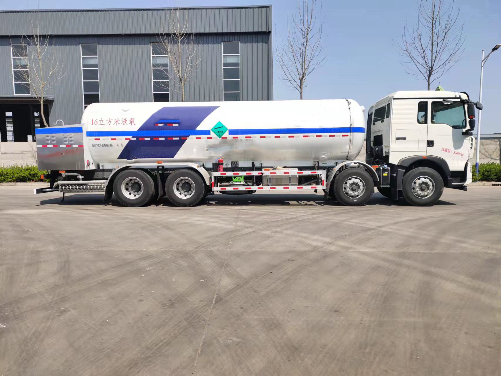 16m³ liquid oxygen tank car