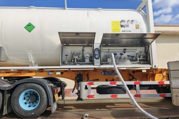 Aktuelle Versandmeldung – Eine Charge hochreinen flüssigen Argons (99,9997 %) wurde verladen und per ISO-Tankcontainer versandt.