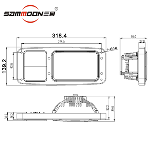 ECE Embedded Front Signal Combined Indicator LED Signal Light