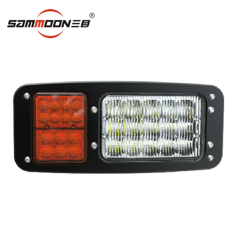 Lampe combinée ECE pour camion à benne basculante de couleur blanche ambre