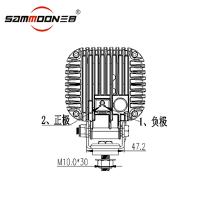 Lampu kenderaan Kejuruteraan pancaran rendah LED 4Inci