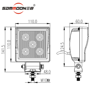 ECE LED Flood Beam Headlight