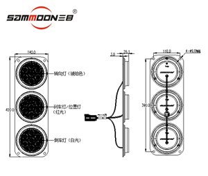 ECE Truck Rear Marker Lights