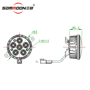 ECE 4Inch Flush Mount LED Headlight Easy Installation