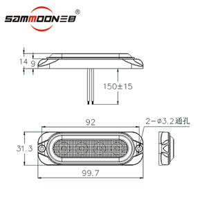 6 Inch LED Signal Light White Color Indicator