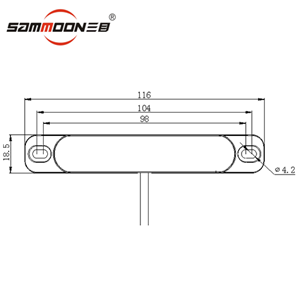 4Inch Led side Light for Dynamic Truck