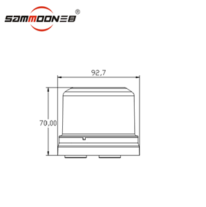 4inch Led Warning Beacon Signal Light Clear Indicator