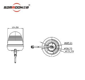 ECE Rotating Beacon Mini Led Warning Light