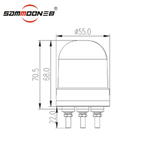 ECE Magnetic Rotating Beacon Light