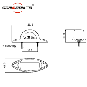 Marqueur de signal de camion à benne basculante DOT