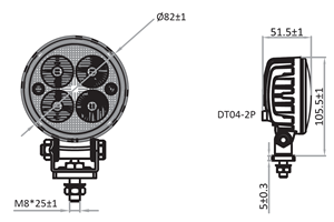 3-Zoll-LED-Fahrzeug-Arbeitslicht