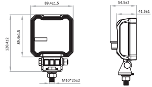 18Вт IP68 рабочий фонарь для коммерческого транспорта на ферме и строительной площадке