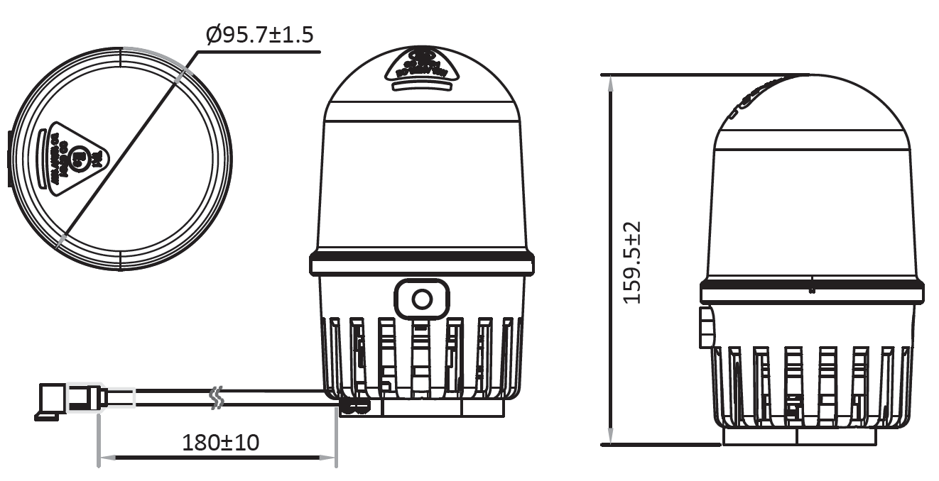 Rescue vehicles LED warning light