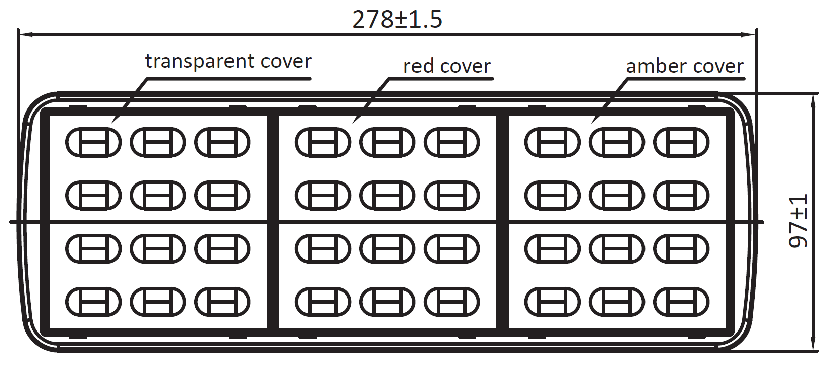 LED Combination signal rear light