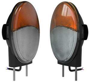 Tractor front combination light