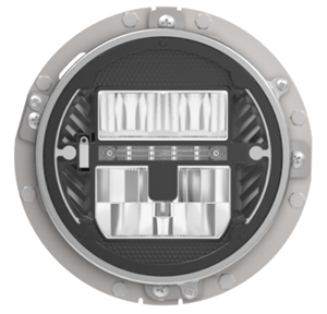 Lampe chauffante combinée à DEL à lentille en verre