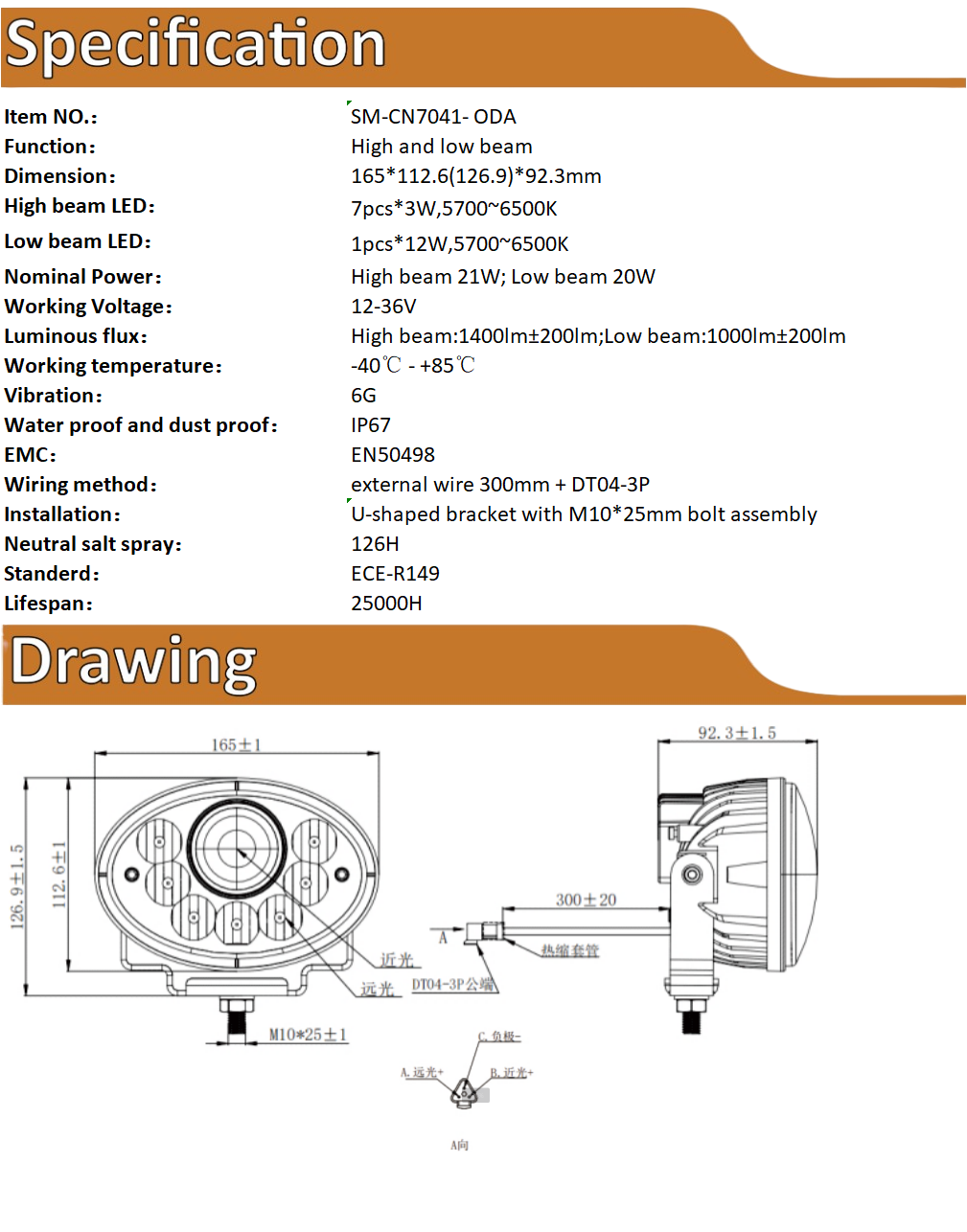 Front Combination Light
