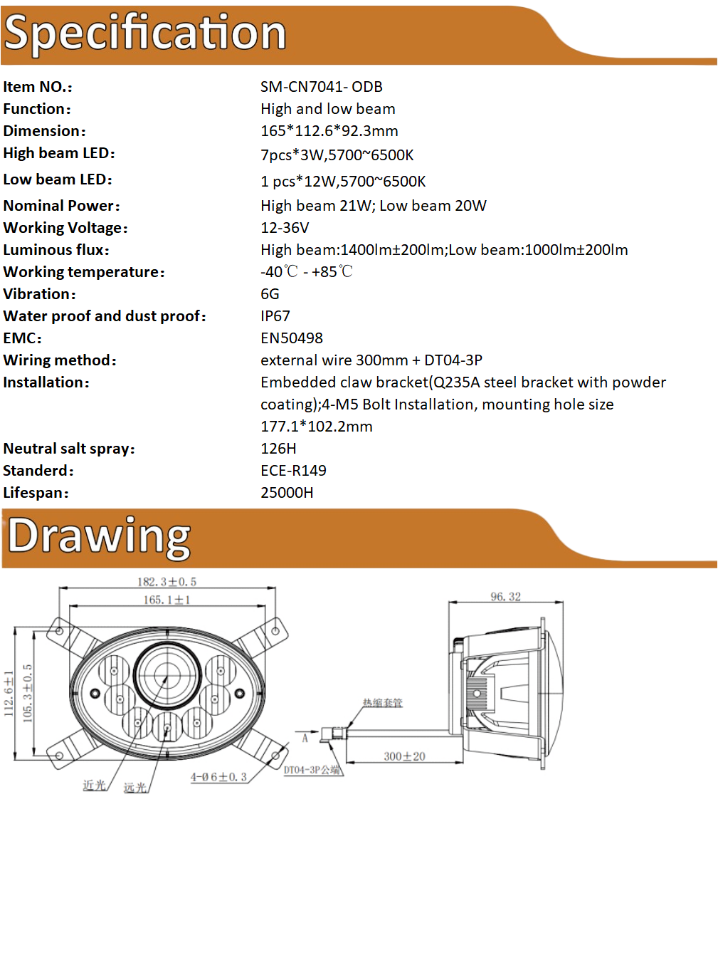 Front Combination Light