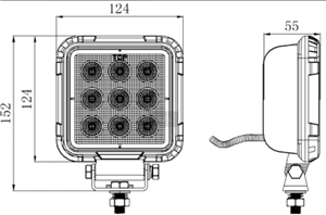 Square LED Work Light