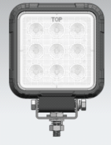 Square LED Work Light (Flush mount connector)