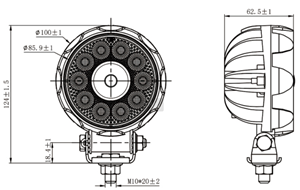 Round LED Work Light