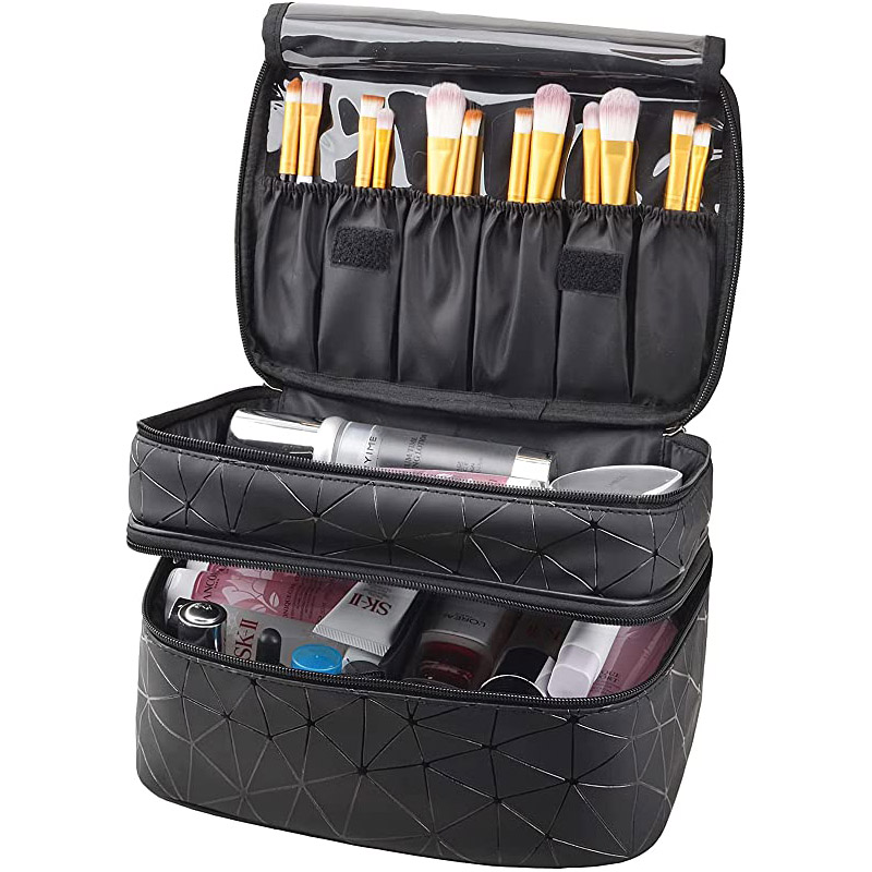 Designer RPET Makeup Brush Bag Cosmetic Kit Pouch