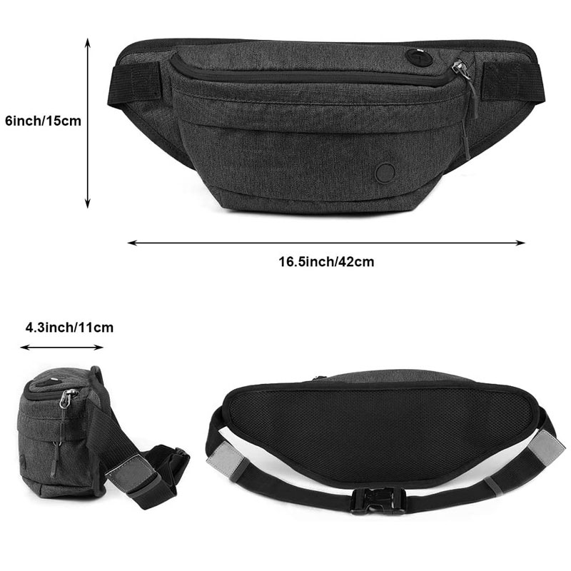 Mote Nylon Bumbag Outdoor midjeveske for menn