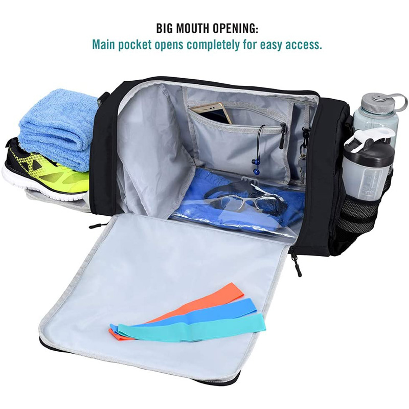 Gym Pack Organized Sports Carry Bag With Belt Holder